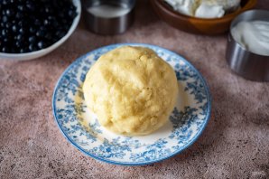 Черничный пирог с творогом Черничный пирог с творогом