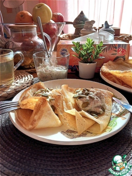 Блинчики "Три стакана" Блинчики "Три стакана"