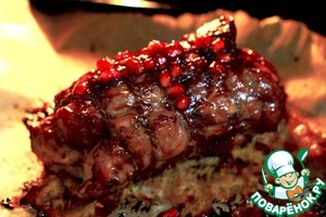 Филе индейки с гранатовой глазурью