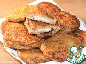 Филе индейки в картофельной шубке Филе индейки в картофельной шубке