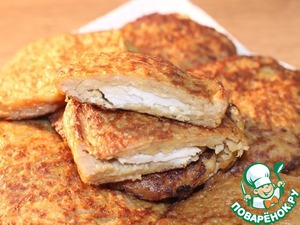 Филе индейки в картофельной шубке Филе индейки в картофельной шубке