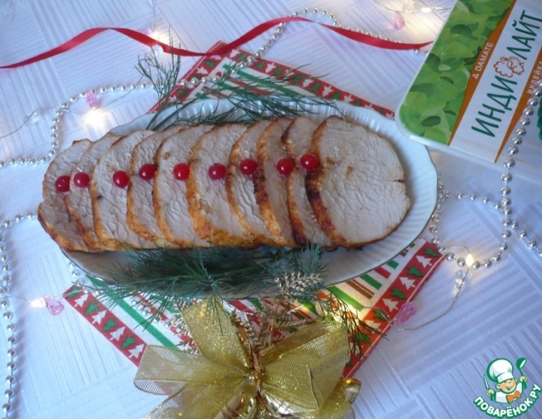 Филе индейки в медово-горчичном маринаде Филе индейки в медово-горчичном маринаде