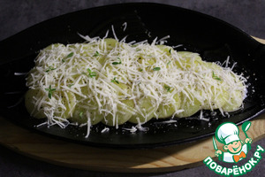 Филе сибаса под чешуёй из картофеля