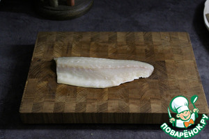 Филе сибаса под чешуёй из картофеля Филе сибаса под чешуёй из картофеля