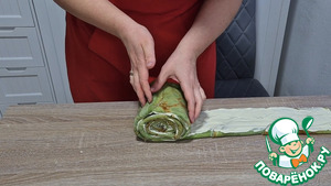 Фисташковый блинный торт