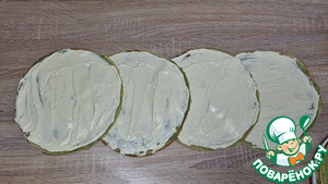 Фисташковый блинный торт