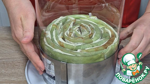 Фисташковый блинный торт