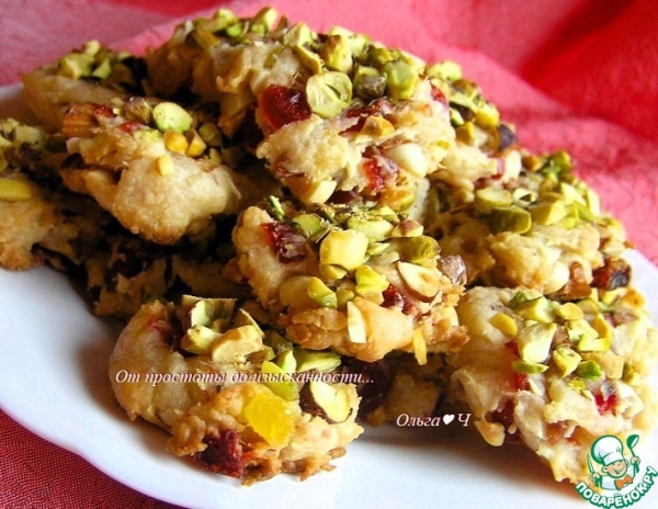 Флорентийское печенье с фисташками