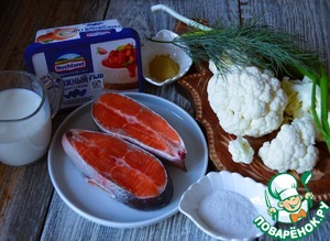 Форель с цветной капустой и шпинатом Форель с цветной капустой и шпинатом