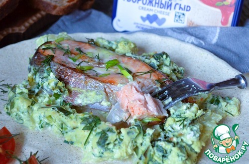 Форель с цветной капустой и шпинатом Форель с цветной капустой и шпинатом