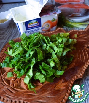 Форель с цветной капустой и шпинатом Форель с цветной капустой и шпинатом