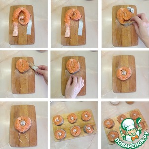 Форель с красной икрой под сливочным соусом