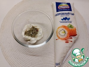 Форель с творожным сыром