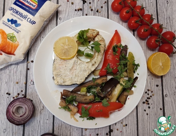 Форель с творожным сыром