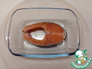 Форель с творожным сыром