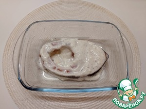 Форель с творожным сыром