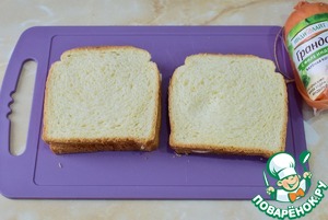 Французский сэндвич с колбасой Французский сэндвич с колбасой