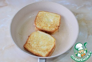 Французский сэндвич с колбасой Французский сэндвич с колбасой