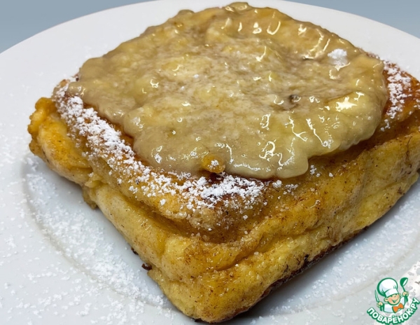 Французский тост с бананом Французский тост с бананом