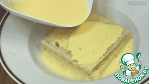 Французский тост с бананом Французский тост с бананом