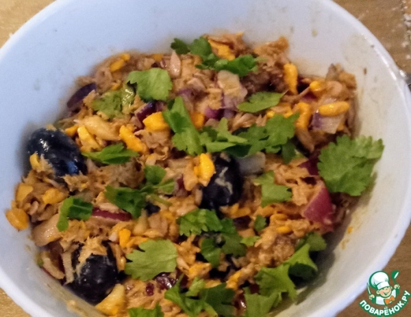 Фрикасе из тунца с острым соусом Фрикасе из тунца с острым соусом