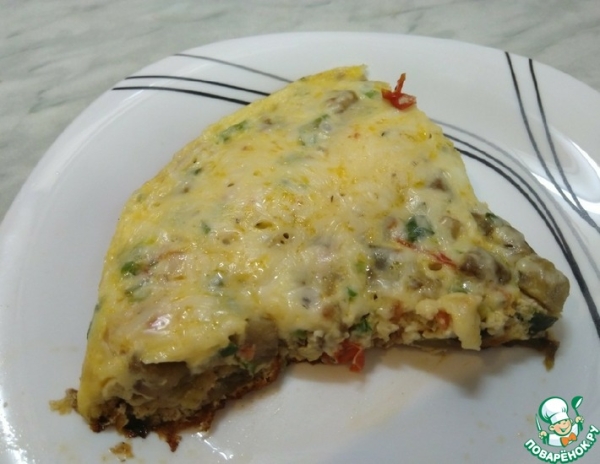 Фриттата с баклажаном Фриттата с баклажаном