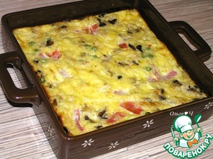 Фриттата с курицей и грибами Фриттата с курицей и грибами