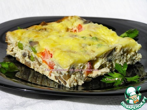 Фриттата с курицей и грибами Фриттата с курицей и грибами
