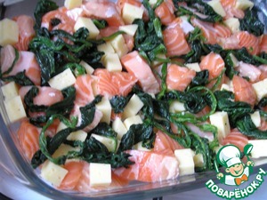 Фриттата с лососем и шпинатом Фриттата с лососем и шпинатом