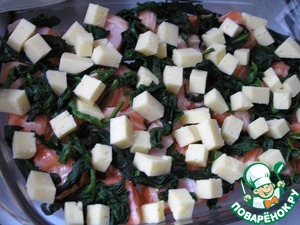 Фриттата с лососем и шпинатом Фриттата с лососем и шпинатом