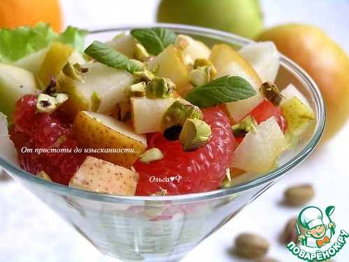 Фруктовый салат с фисташками Фруктовый салат с фисташками