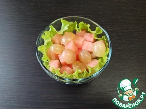 Фруктовый салат с творожным сыром