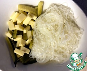 Фунчоза с креветками и манго Фунчоза с креветками и манго