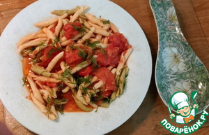 Фузилли с соусом "быстро-быстро"