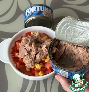 Гамба с тунцом