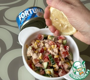 Гамба с тунцом