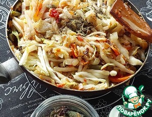 Гарнир "Рататуй" с пекинской капустой Гарнир "Рататуй" с пекинской капустой