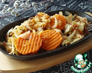 Гарнир "Рататуй" с пекинской капустой Гарнир "Рататуй" с пекинской капустой