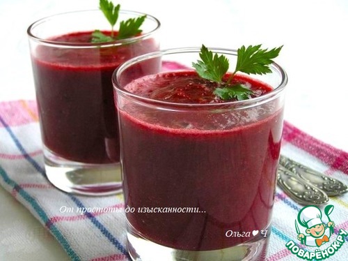 Гаспачо со свеклой и вишней Гаспачо со свеклой и вишней