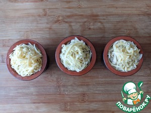 Гнёзда, фаршированные тунцом и шампиньонами Гнёзда, фаршированные тунцом и шампиньонами