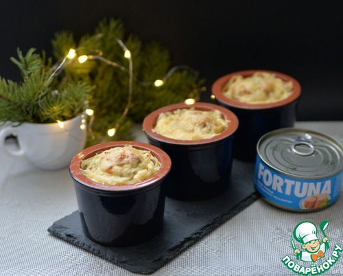 Гнёзда, фаршированные тунцом и шампиньонами Гнёзда, фаршированные тунцом и шампиньонами