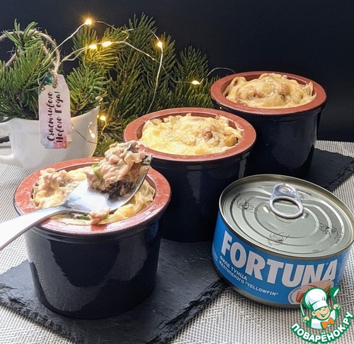 Гнёзда, фаршированные тунцом и шампиньонами Гнёзда, фаршированные тунцом и шампиньонами