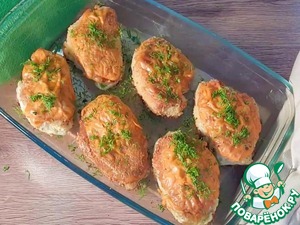 Голубцы с индейкой, запеченные в духовке Голубцы с индейкой, запеченные в духовке