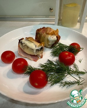 Горячее "Бомбочки из шампиньонов"