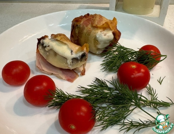 Горячее "Бомбочки из шампиньонов"