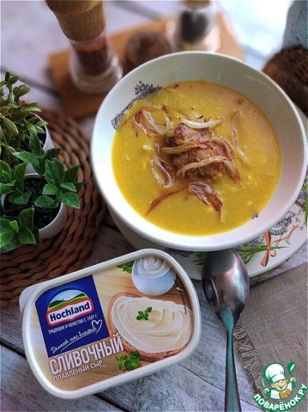 Гороховая каша со сливочным сыром