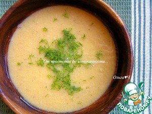 Гороховый суп-пюре с сайрой Гороховый суп-пюре с сайрой