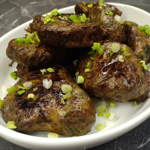 Говяжья печень в жировой сетке