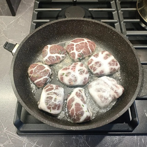 Говяжья печень в жировой сетке