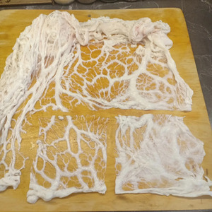 Говяжья печень в жировой сетке